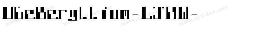 DbeBeryllium-LJAW字体转换