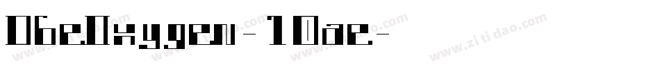 DbeOxygen-10ae字体转换