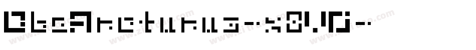 DbeArcturus-x8VO字体转换