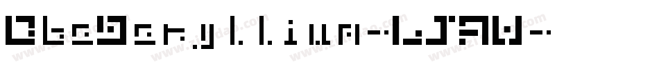 DbeBeryllium-LJAW字体转换
