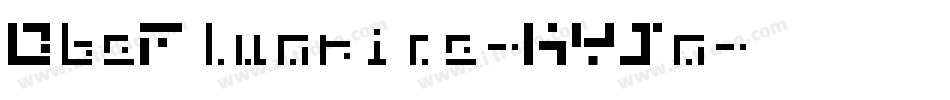 DbeFluorine-KYJo字体转换