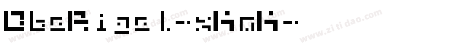 DbeRigel-xKoK字体转换