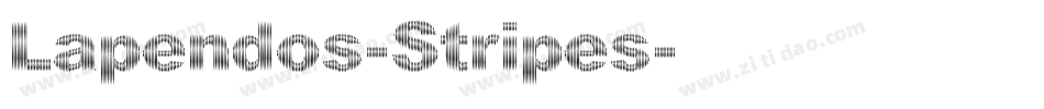 Lapendos-Stripes字体转换