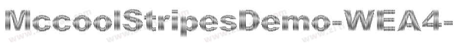 MccoolStripesDemo-WEA4字体转换