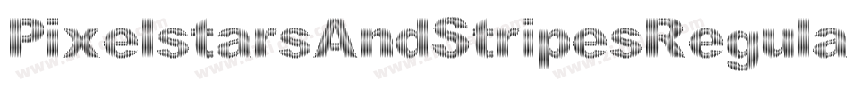 PixelstarsAndStripesRegular-jWOO字体转换