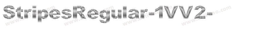 StripesRegular-1VV2字体转换