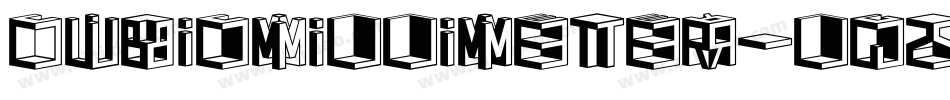CubicMillimeter-lgzq字体转换