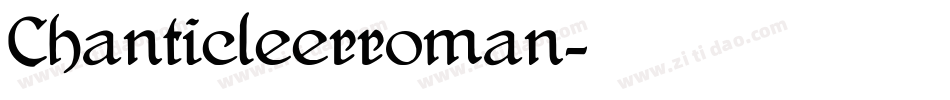 Chanticleerroman字体转换