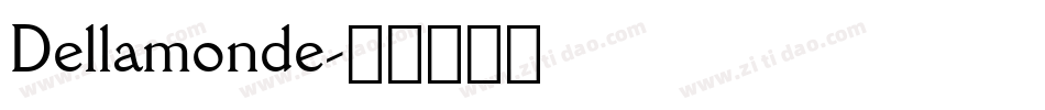 Dellamonde字体转换