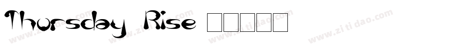 Thursday_Rise字体转换