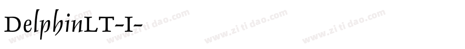 DelphinLT-I字体转换