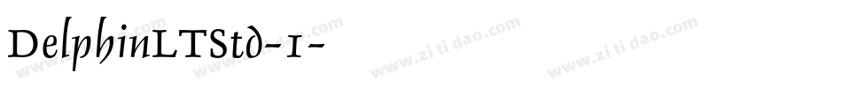 DelphinLTStd-1字体转换