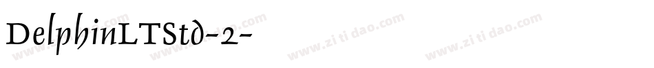 DelphinLTStd-2字体转换