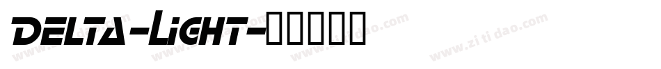 Delta-Light字体转换