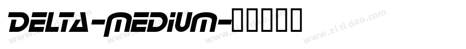Delta-Medium字体转换