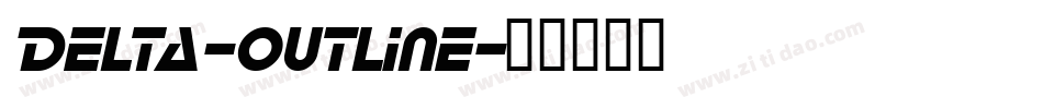Delta-Outline字体转换