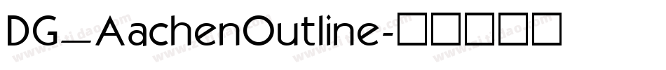 DG_AachenOutline字体转换