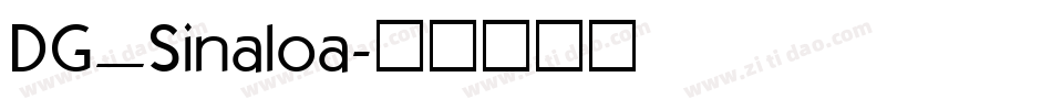 DG_Sinaloa字体转换