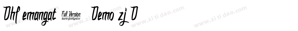 DhfSemangat2012Demo-zj2D字体转换