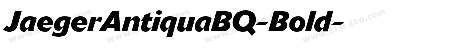JaegerAntiquaBQ-Bold字体转换