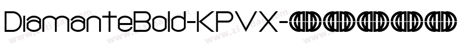 DiamanteBold-KPVX字体转换
