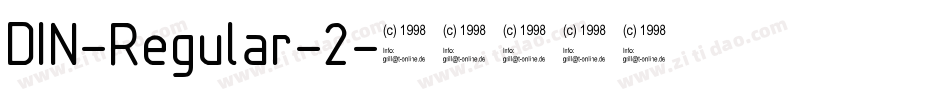 DIN-Regular-2字体转换