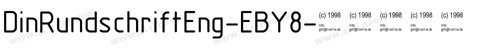 DinRundschriftEng-EBY8字体转换