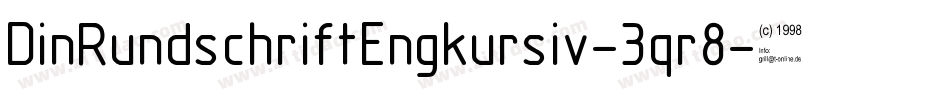 DinRundschriftEngkursiv-3qr8字体转换