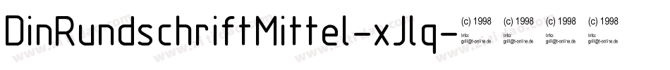 DinRundschriftMittel-xJlq字体转换