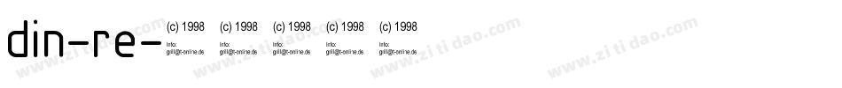 din-re字体转换