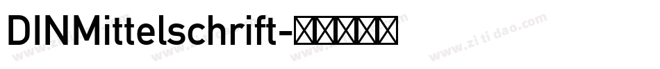 DINMittelschrift字体转换
