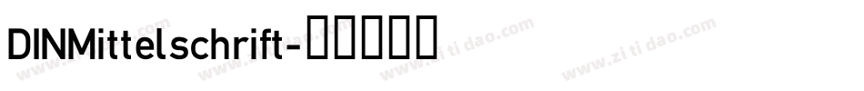 DINMittelschrift字体转换