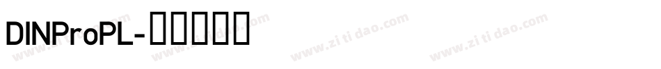 DINProPL字体转换