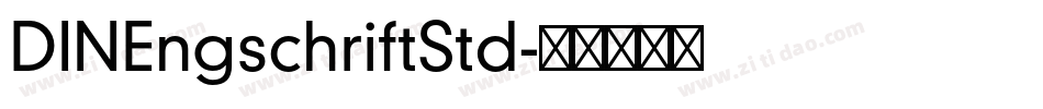 DINEngschriftStd字体转换