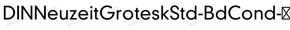 DINNeuzeitGroteskStd-BdCond字体转换