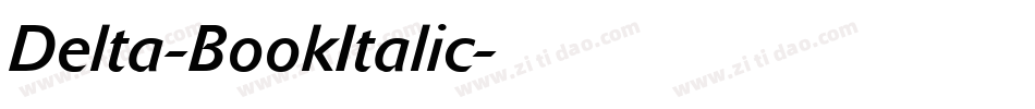 Delta-BookItalic字体转换