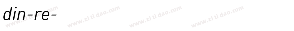 din-re字体转换