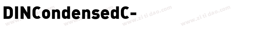 DINCondensedC字体转换