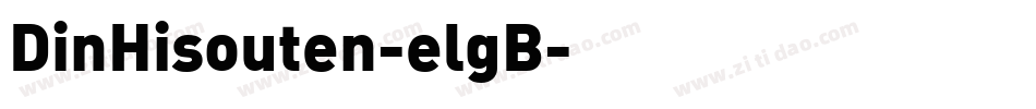 DinHisouten-elgB字体转换