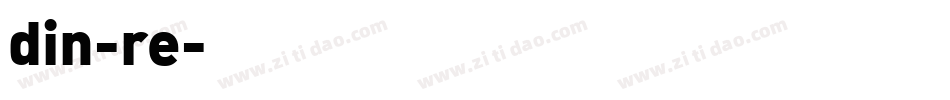 din-re字体转换