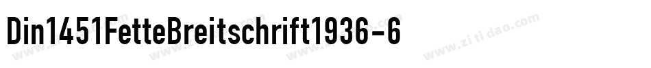 Din1451FetteBreitschrift1936-6xKg字体转换
