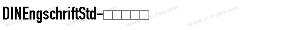 DINEngschriftStd字体转换