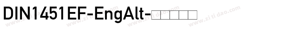 DIN1451EF-EngAlt字体转换