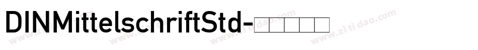 DINMittelschriftStd字体转换