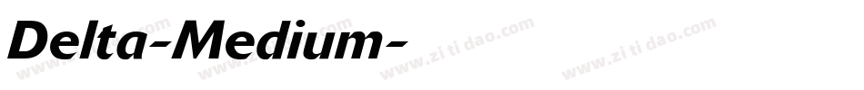 Delta-Medium字体转换