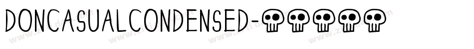 DonCasualCondensed字体转换