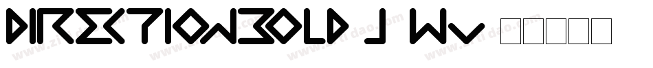 DirectionBold-j0wv字体转换