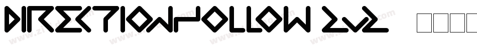DirectionHollow-zVZ1字体转换