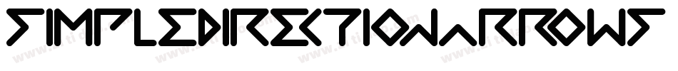 SimpleDirectionArrows字体转换