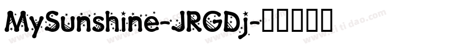 MySunshine-JRGDj字体转换